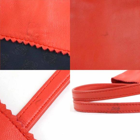 Loewe LOEWE shoulder bag tote anagram leather orange red ladies - Picture 4 of 5